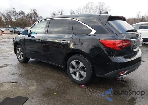 2014 Acura Mdx z USA, uszkodzony, nr VIN 5FRYD3H29EB011083